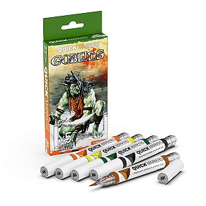 Conjunto Marcadores Acrílicos Quick Markers GOBLINS - AK Interactive (5 cores)