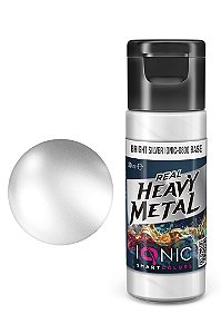 Tinta Metálica Acrílica Real Heavy Metal - BRIGHT SILVER (BASE) - IONIC Smart Colors (20ml)