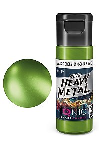 Tinta Metálica Acrílica Real Heavy Metal - AURIC GREEN (BASE) - IONIC Smart Colors (20ml)