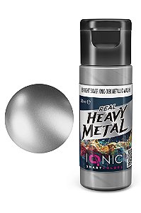 Wash Metálico Acrílico Real Heavy Metal - BRIGHT SILVER - IONIC Smart Colors (20ml)