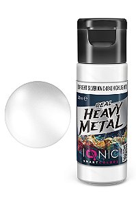 Tinta Metálica Acrílica Real Heavy Metal - BRIGHT SILVER (HIGHLIGHT) - IONIC Smart Colors (20ml)