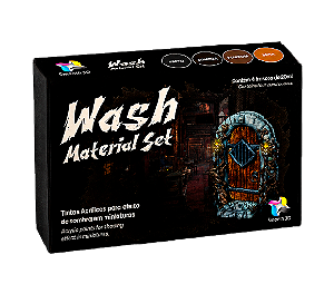Conjunto Washes Acrílicos WASH MATERIAL - Smooth 3D (Box x4 20ml)