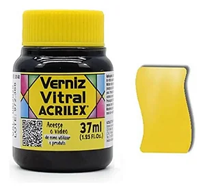 Verniz Vitral AMARELO OURO - Acrilex (37ml)