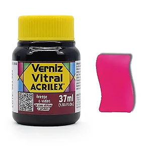 Verniz Vitral VERMELHO CARMIM - Acrilex (37ml)