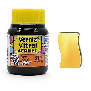 Verniz Vitral AMARELO CADMIO - Acrilex (37ml)