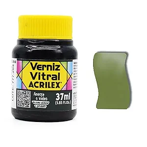 Verniz Vitral VERDE OLIVA - Acrilex (37ml)