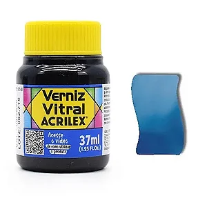 Verniz Vitral AZUL DA PRÚSSIA - Acrilex (37ml)