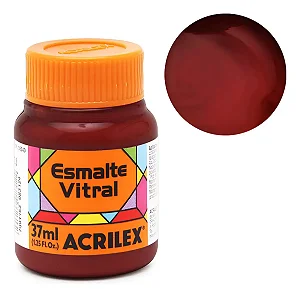 Esmalte Vitral VERMELHO ESCARLATE - Acrilex (37ml)