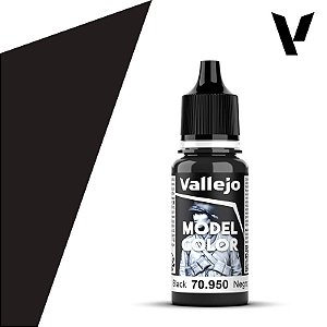 Tinta Acrílica Model Color BLACK - Vallejo (18ml)