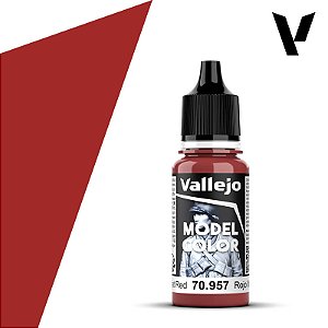 Tinta Acrílica Model Color FLAT RED - Vallejo (18ml)