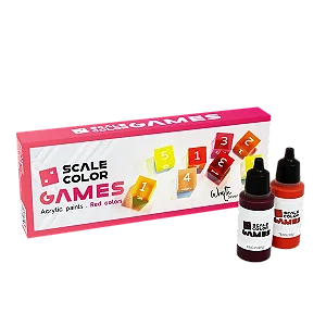 Conjunto Tintas Acrílicas Scalecolor Games WRATH (Red Colors) - Scale75 (Box x8 17ml)