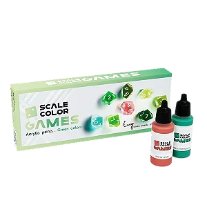 Conjunto Tintas Acrílicas Scalecolor Games ENVY (Green Colors) - Scale75 (Box x8 17ml)