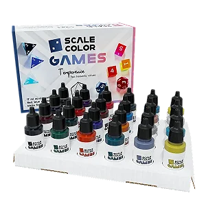Conjunto Tintas Acrílicas Scalecolor Games TEMPERANCE - Scale75 (Box x24 17ml)