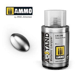 Tinta Laca A-STAND Chrome for Plastic - AMMO (30ml)