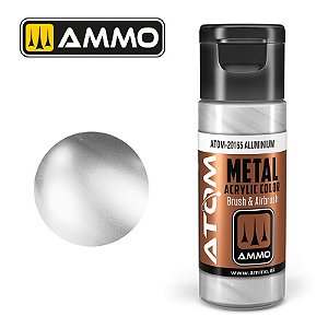 Tinta Metálica ATOM METALLIC - ALUMINIUM - AMMO (20ml)