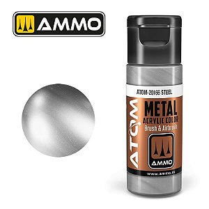 Tinta Metálica ATOM METALLIC - STEEL - AMMO (20ml)
