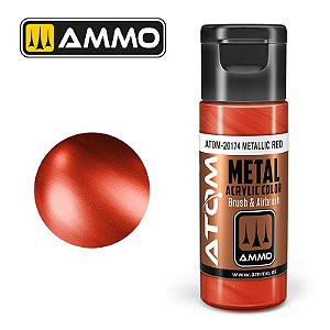Tinta Metálica ATOM METALLIC - RED - AMMO (20ml)