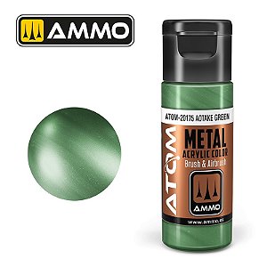 Tinta Metálica ATOM METALLIC - AOTAKE GREEN - AMMO (20ml)