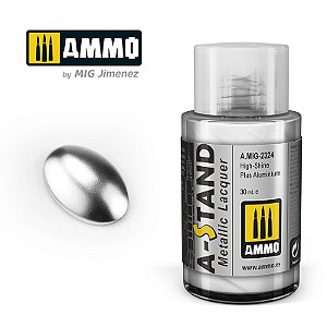 Tinta Laca A-STAND - HIGH-SHINE PLUS ALUMINIUM - AMMO (30ml)