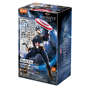 Marvel Infinity Saga: Champion Class - Capitão América - Kit Plástico