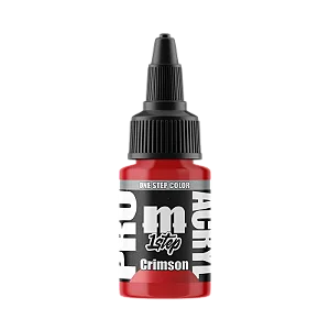 Tinta Acrílica Artística 1-Step CRIMSON - Pro Acryl (22ml)