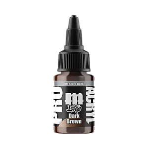 Tinta Acrílica Artística 1-Step DARK BROWN - Pro Acryl (22ml)
