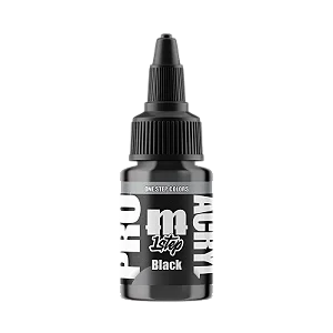 Tinta Acrílica Artística 1-Step BLACK- Pro Acryl (22ml)
