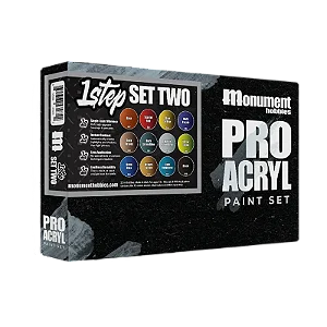 Conjunto Tintas Acrílicas Artísticas 1-STEP 2 - Pro Acryl (Box 12x 22ml)