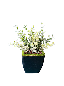 Arranjo Mini Eucalipto Artificial de Toque Real