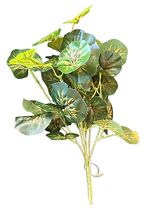 Buquê Folha de Begônia Verde Artificiais de Toque Real