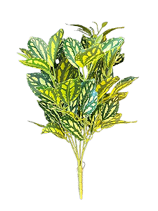 Buquê Folha de Melancia Verde Artificiais de Toque Real