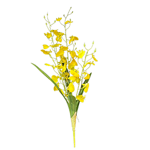 Haste Flor Chuva de Ouro Artificial Toque Real