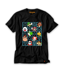 Camiseta Gamer Geek Mario Friends #002