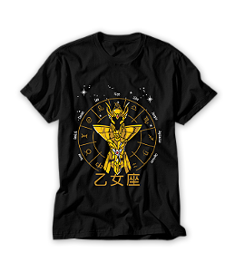 Camiseta Anime Zodíaco Virgem Constelações Ouro Armaduras Cosmos #128