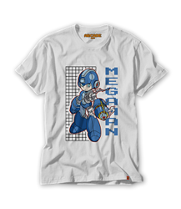 Camiseta Gamer Robô Azul Mega Projeto#001