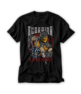 Camiseta Gamer Kombat Escorpião #136