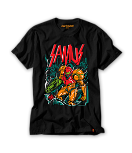Camiseta Gamer Space Patroler Metroid #018