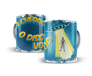 Caneca Já chegou o Disco voador? Chaves Chapolin #149
