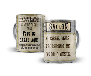 Caneca Dia dos Namorados Casal Mais Procurado do Oeste #193