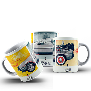 Caneca Filme Futuro Delorean #359