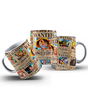 Caneca Anime piece chapeu de palha #422