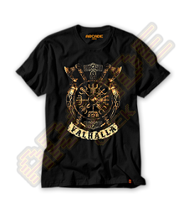 Camiseta Vahalla emblema viking #440