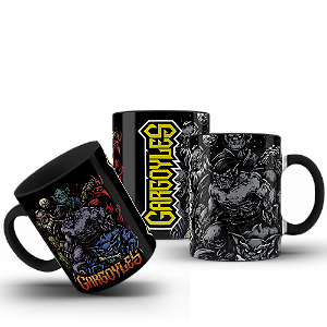 Caneca Gargulas Gargoyles desenho anos 90 nostalgia Golias #497