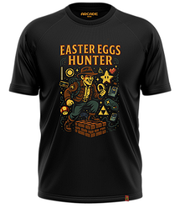 Camiseta Arcade Geek Gamer Easter Eggs Hunter Referências Nostalgia #519