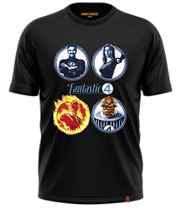 Camiseta Filmes Quarteto 4 Fantastico Fantastic Four Hq first Steps invisivel tocha coisa #525