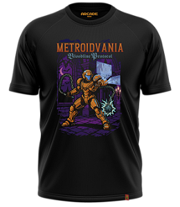 CAMISETA ARCADE GEEK GAMER METROIDVANIA BLOODLINE PROTOCOL VAMPIRE SPACE CASTLE NERD #527