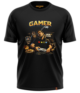 Camiseta Gamer Nerd Geek +30 Retrô anos 80 90