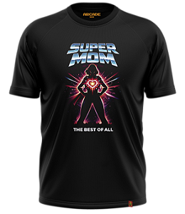 Camiseta Dia das Mães Super Mom Mãe Heroina Geek Nerd