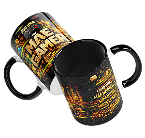 Caneca Mãe Gamer Dia das Mães Nerd Legal Alternativa