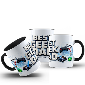 Caneca Dia dos Pais Best Geek Dad Pai Geek Nerd Presente